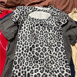 Others Follow Leopard Print Long Sleeve Top